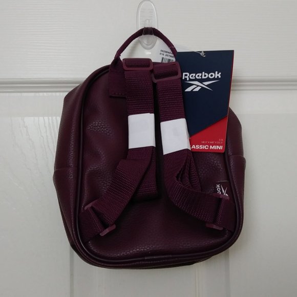Reebok Burgundy Logo Mini Backpack - Picture 7 of 10